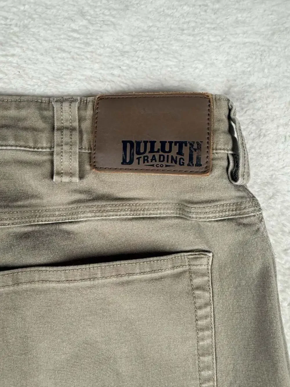 Duluth Trading Co. Flex Fire Hose Regular Fit Work Pants Khaki 36x32